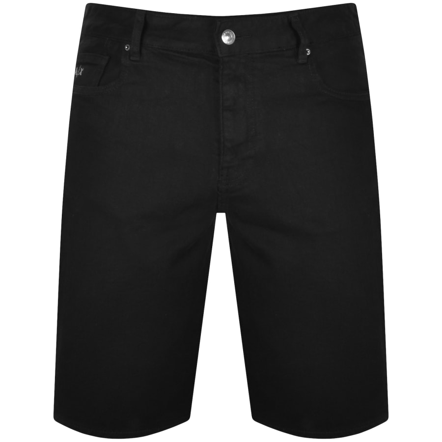 Armani Exchange J65 Slim Denim Shorts Black Mainline Menswear Denmark